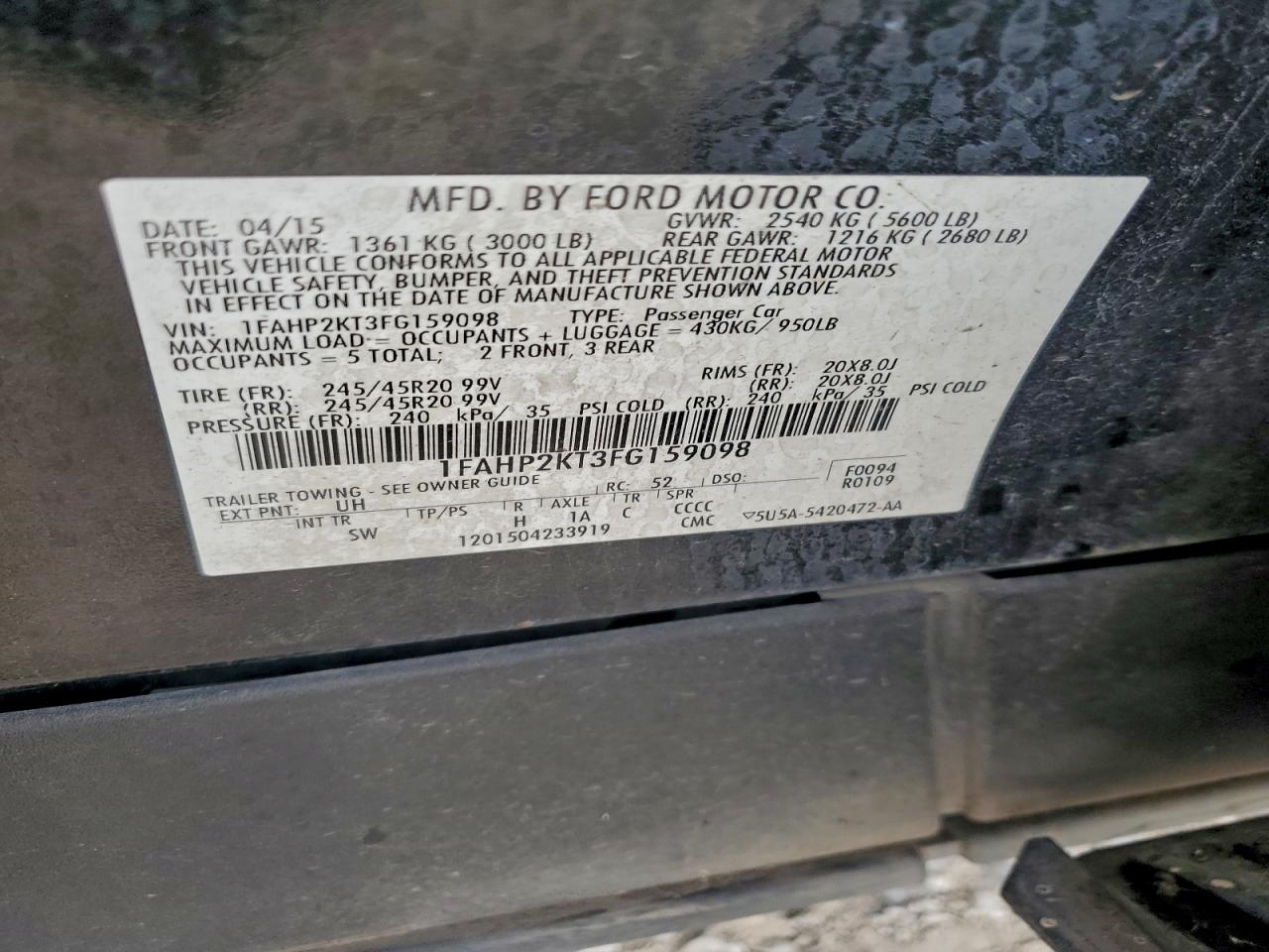 Ford Taurus Sho Image 7