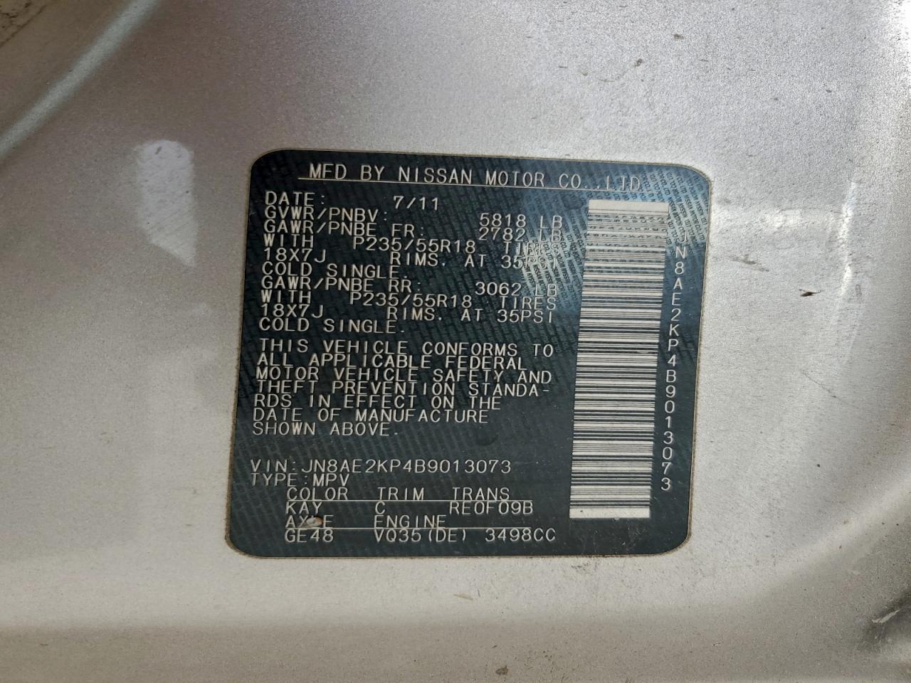 Nissan Quest S Image 9