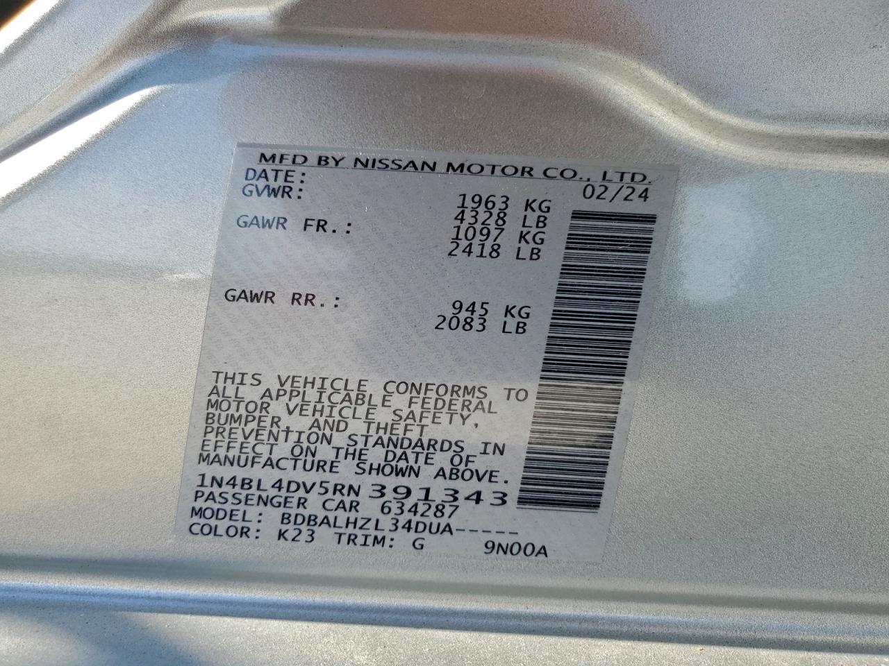 Nissan Altima Sv Image 11