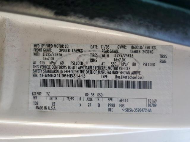 Ford E-350 E350 Super Duty Wagon Image 12