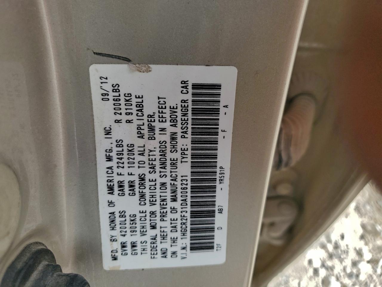 Honda Accord Lx Image 2