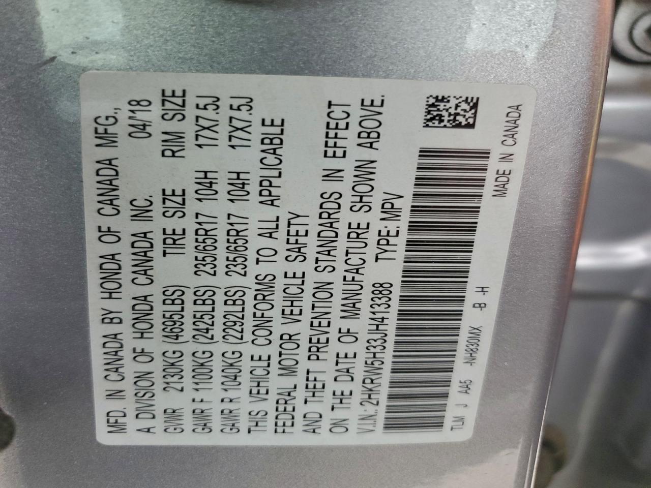 Honda Crv Lx Image 10